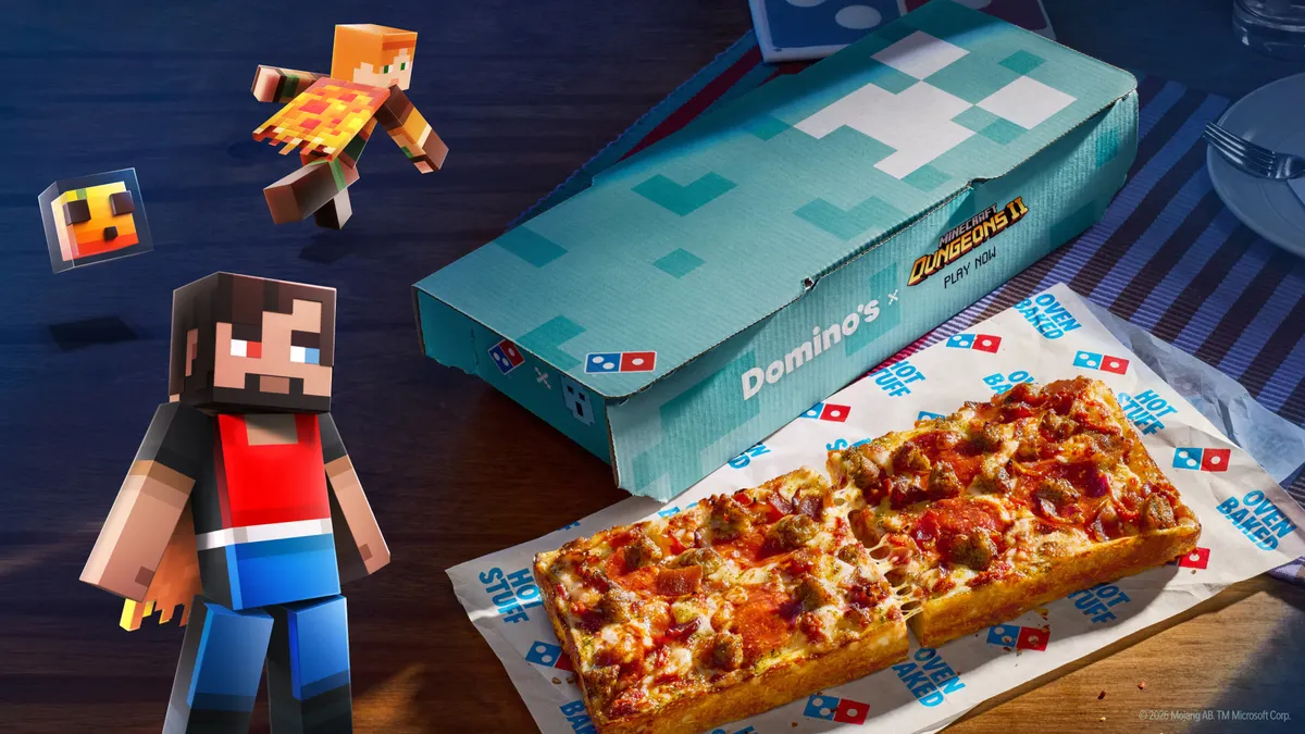 Domino’s lleva su nueva pizza al universo Minecraft