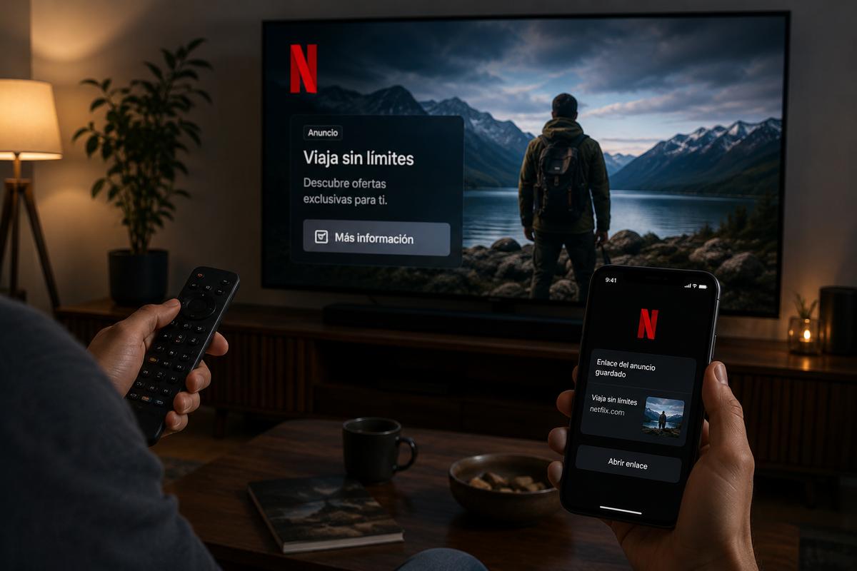 Fotografía de instalaciones corporativas de Netflix con el logotipo de la compañía.